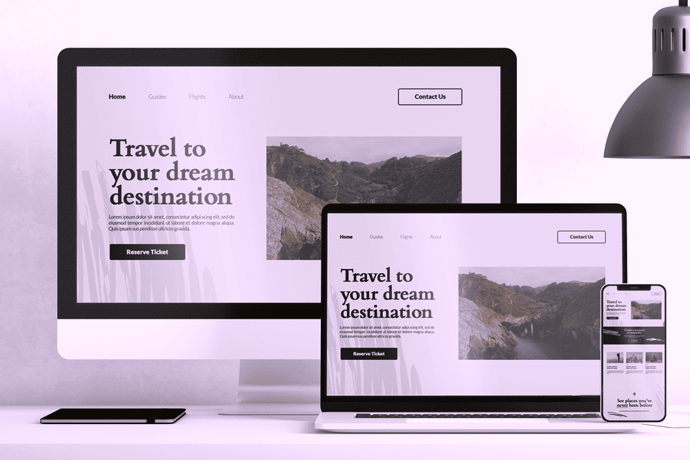 Website development project preview