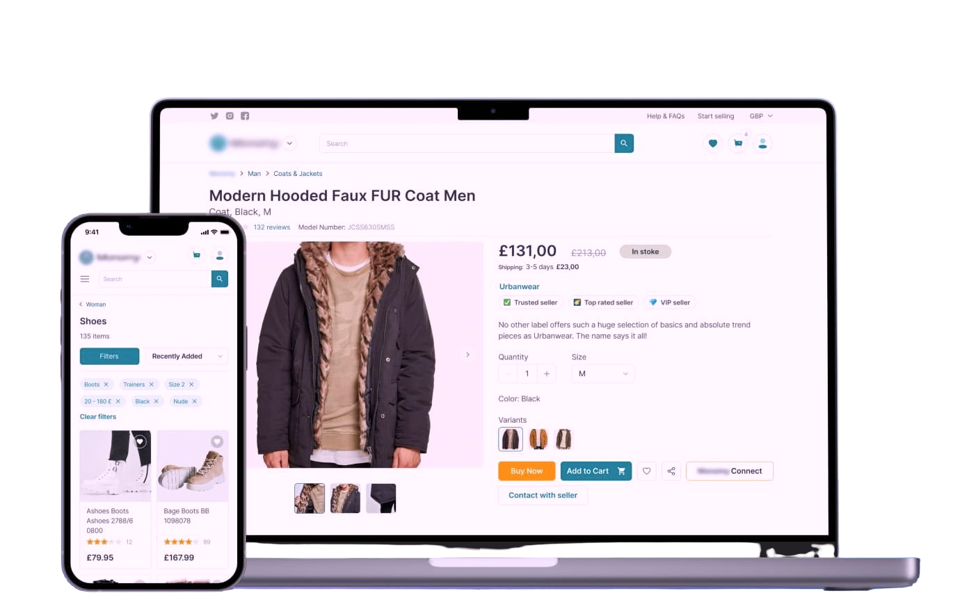E-commerce storefront dashboards